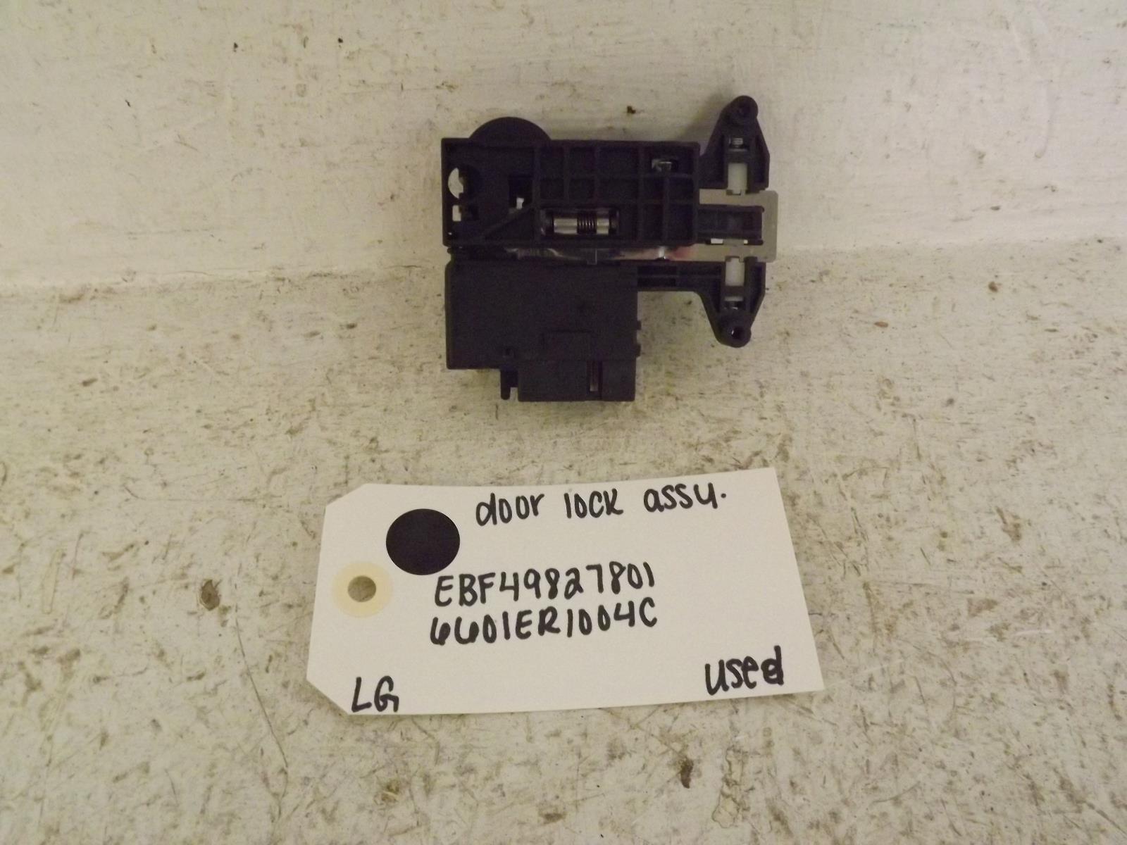 LG Washer EBF49827801 6601ER1004C Door Lock Assembly Used LG Washer EBF49827801 6601ER1004C Door Lock Assembly Used